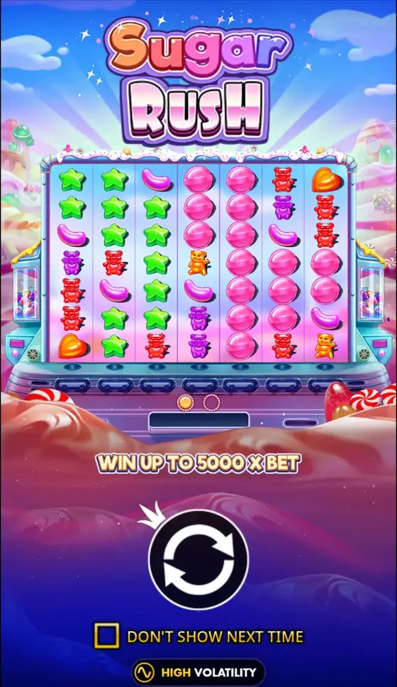 Sugar Rush on a phone in portrait mode